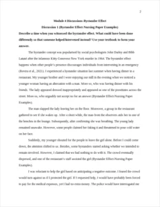 Bystander Effect-Nursing Paper Examples – page 2