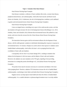 Heart Disease-Nursing Paper Examples – page 2