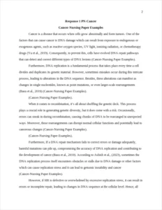 Cancer-Nursing Paper Example – page 2