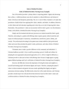 Roles of Medical Providers-Nursing Essay Examples – page 2