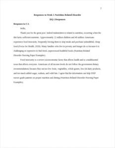 Nutrition-Related Disorder-Nursing Paper Examples – page 2