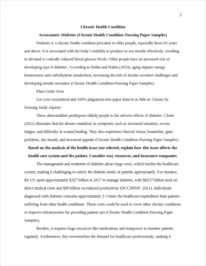 Chronic Health Condition-Nursing Paper Samples – page 2