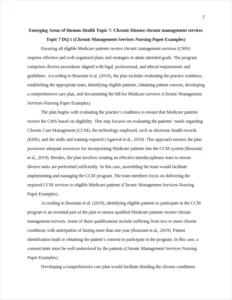 Chronic Management Services-Nursing Paper Example – page 2