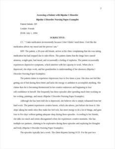 Bipolar I Disorder-Nursing Paper Examples – page 2