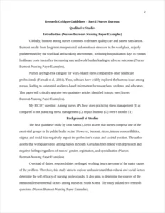 Nurses Burnout-Nursing Paper Examples – page 2