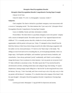 Disruptive Mood Dysregulation Disorder Comprehensive Nursing Paper Example – page 2