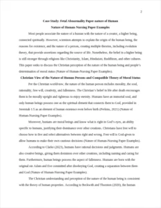Nature of Human-Nursing Paper Examples – page 2