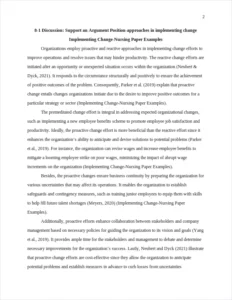 Implementing Change-Nursing Paper Examples – page 2