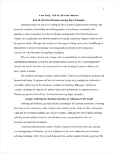 End-of-Life Care Decisions-nursing Paper Examples – page 2