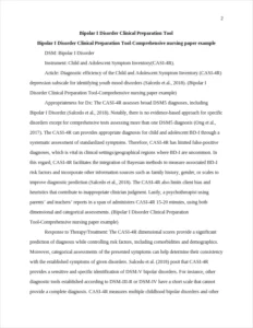 Bipolar I Disorder Clinical Preparation Tool-Comprehensive nursing paper example – page 2