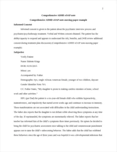 Comprehensive ADHD sOAP note-nursing paper example – page 2