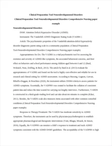 Clinical Preparation Tool-Neurodevelopmental Disorders Comprehensive Nursing paper example – page 2