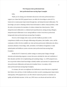 Inter-Professional Team-Nursing Paper Examples – page 2