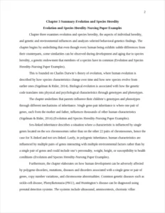 Evolution and Species Heredity-Nursing Paper Examples – page 2