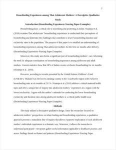 Breastfeeding Experiences-Nursing Paper Examples – page 2