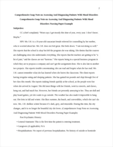 Comprehensive Soap Note on Assessing And Diagnosing Patients With Mood Disorders-Nursing Paper Example – page 2