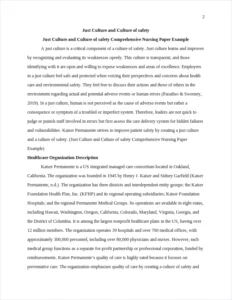 Just Culture and Culture of safety Comprehensive Nursing Paper Example – page 2