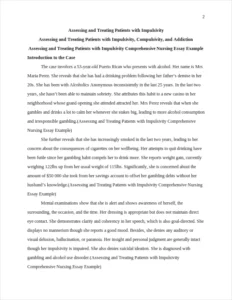 Assessing and Treating Patients with Impulsivity Comprehensive Nursing Essay Example – page 2