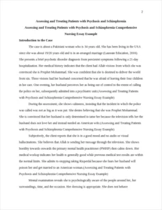 Assessing and Treating Patients with Psychosis and Schizophrenia Comprehensive Nursing Essay Example – page 2
