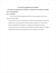 Case Study On Applying the Four Principles-A Comprehensive Nursing Essay Example – page 2