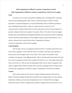 Police Organization in Different Countries-Comprehensive Solved Essay Example – page 2