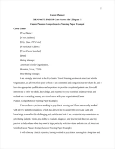 Career Planner-Comprehensive Nursing Paper Example – page 2