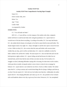 Anxiety SOAP Note-Comprehensive Nursing Paper Example – page 2