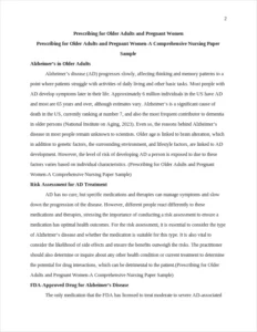 Prescribing for Older Adults and Pregnant Women-A Comprehensive Nursing Paper Sample – page 2