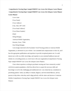 Comprehensive Nursing Paper Sample PMHNP Care Across the Lifespan Career Planner – page 2