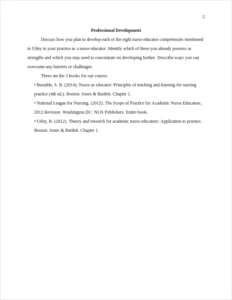 professional development – page 2