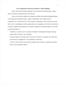 core competencies of the nurse educator – page 2