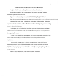 full practice authority restrictions on nurse practitioners – page 2