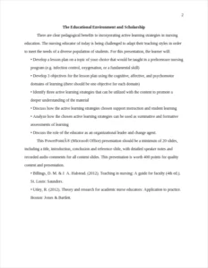 the educational environment and scholarship – page 2