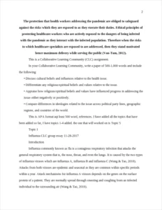 the protection that health workers addressing the pandemic are obliged to safeguard against the risks which they are exposed to as they execute their duties. ethical principles of protecting healthcare workers who are actively exposed to the dangers of being infected with the pandemic as they interact with the infected population. therefore when the risks to which healthcare specialists are exposed to are addressed – page 2