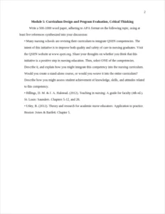 module 5: curriculum design and program evaluation – page 2