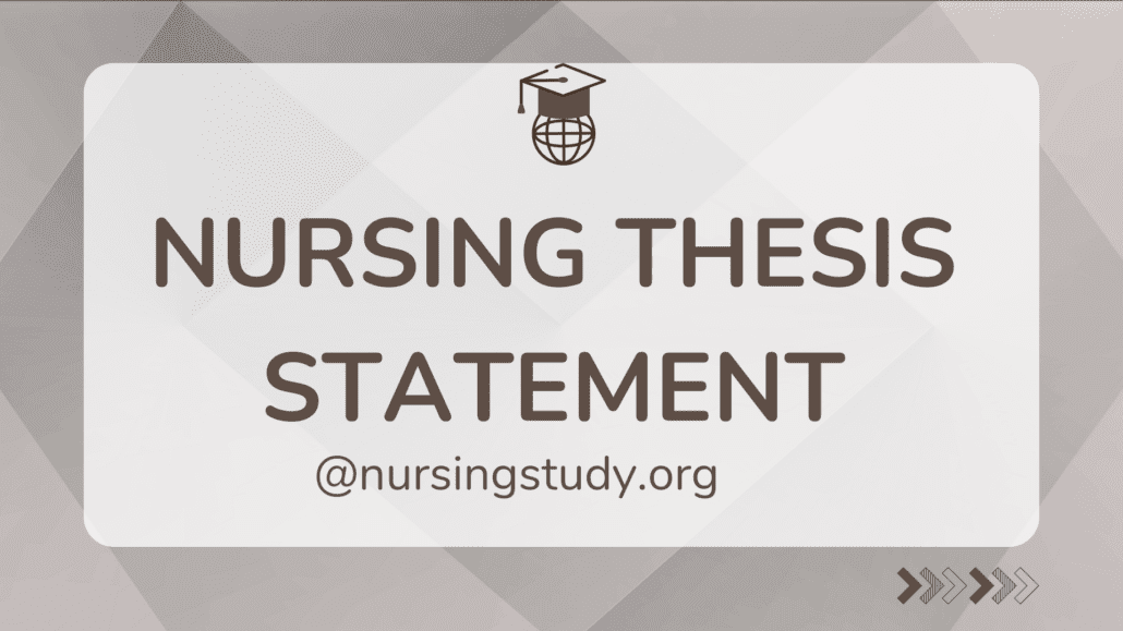 Nursing Thesis Statement Generator