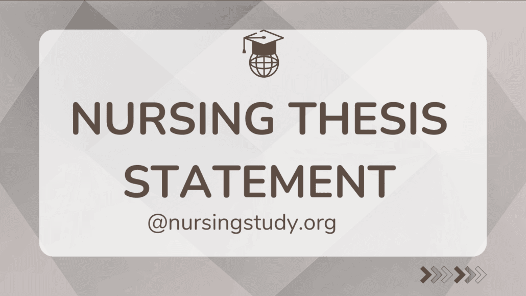 Nursing Thesis Statement Generator