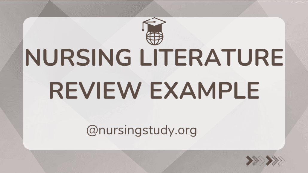nursing literature review example