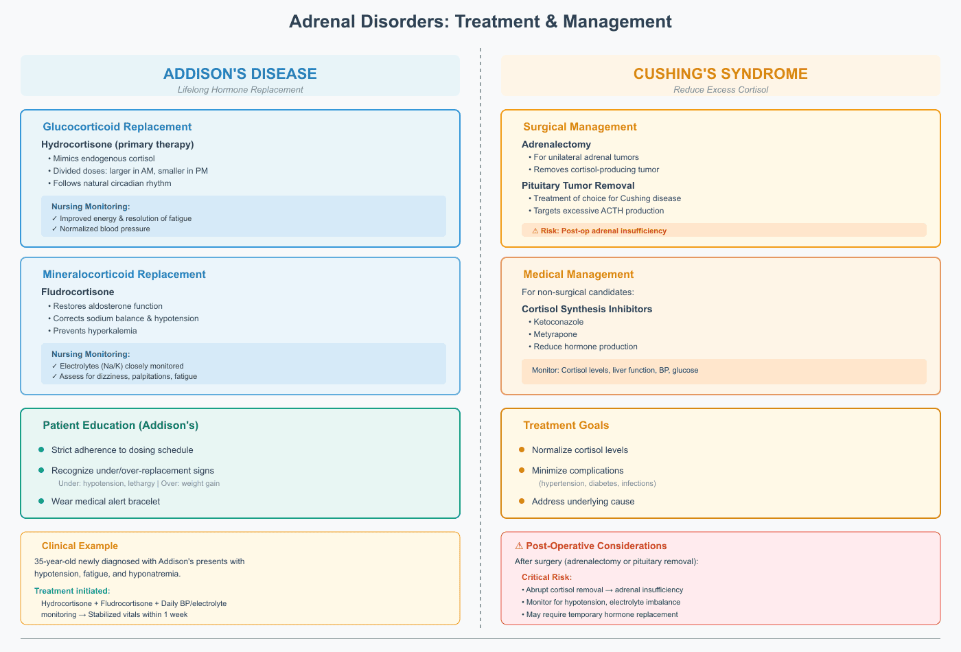 Addison’s Disease vs Cushing’s Syndrome
