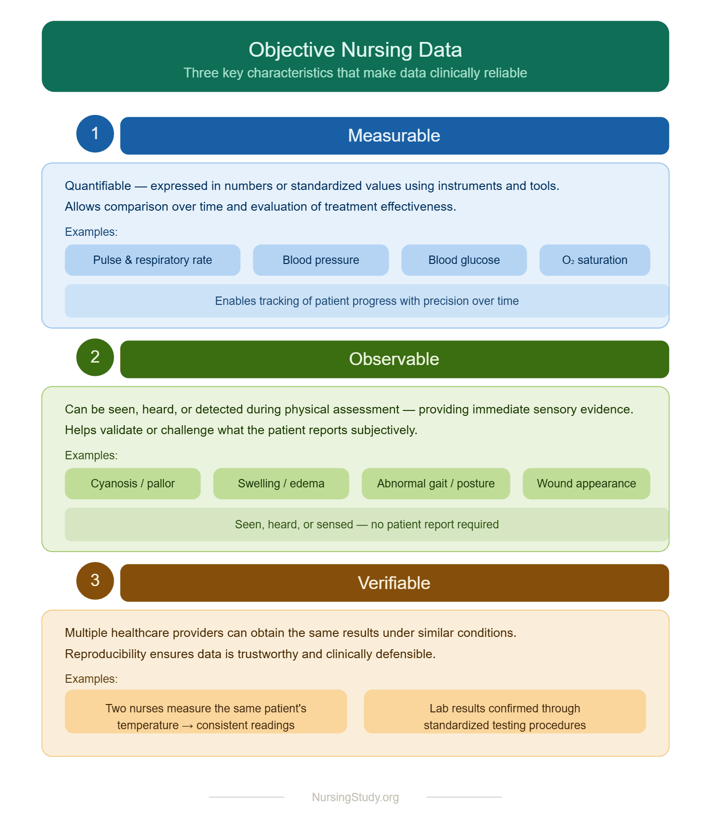 Subjective vs Objective Data in Nursing