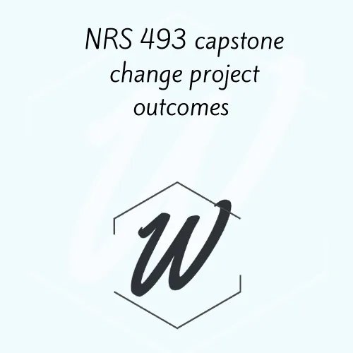 Capstone Change Project Outcomes