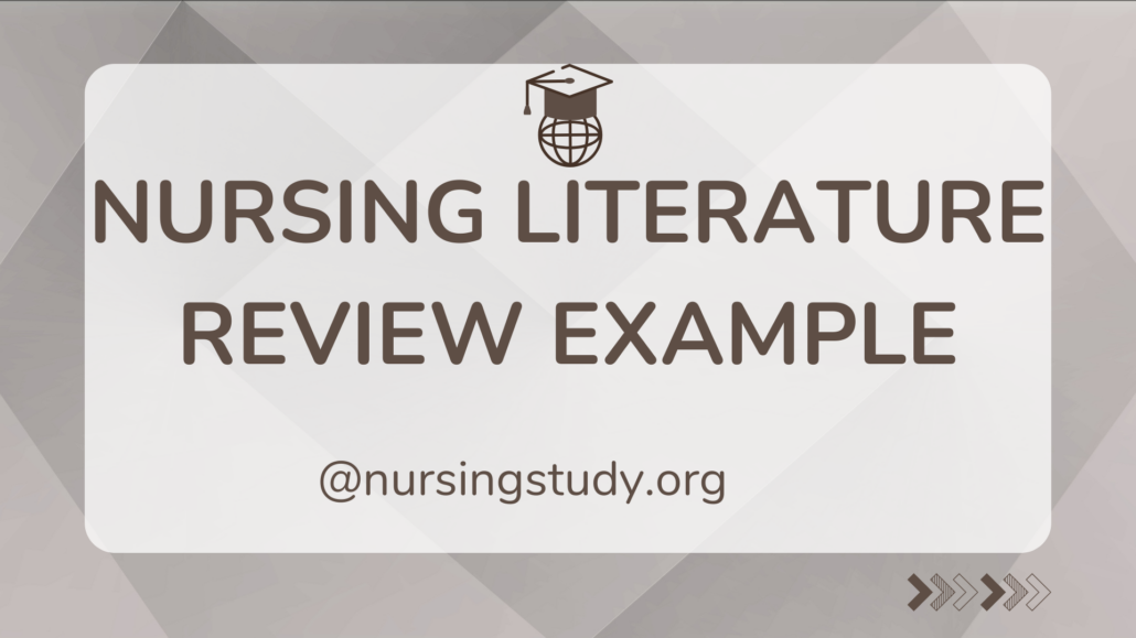 nursing literature review example