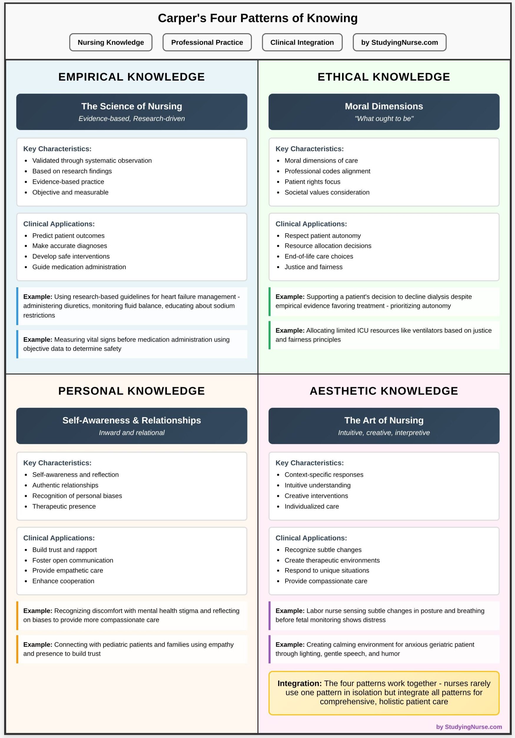 Carper Patterns of Knowing in Nursing
