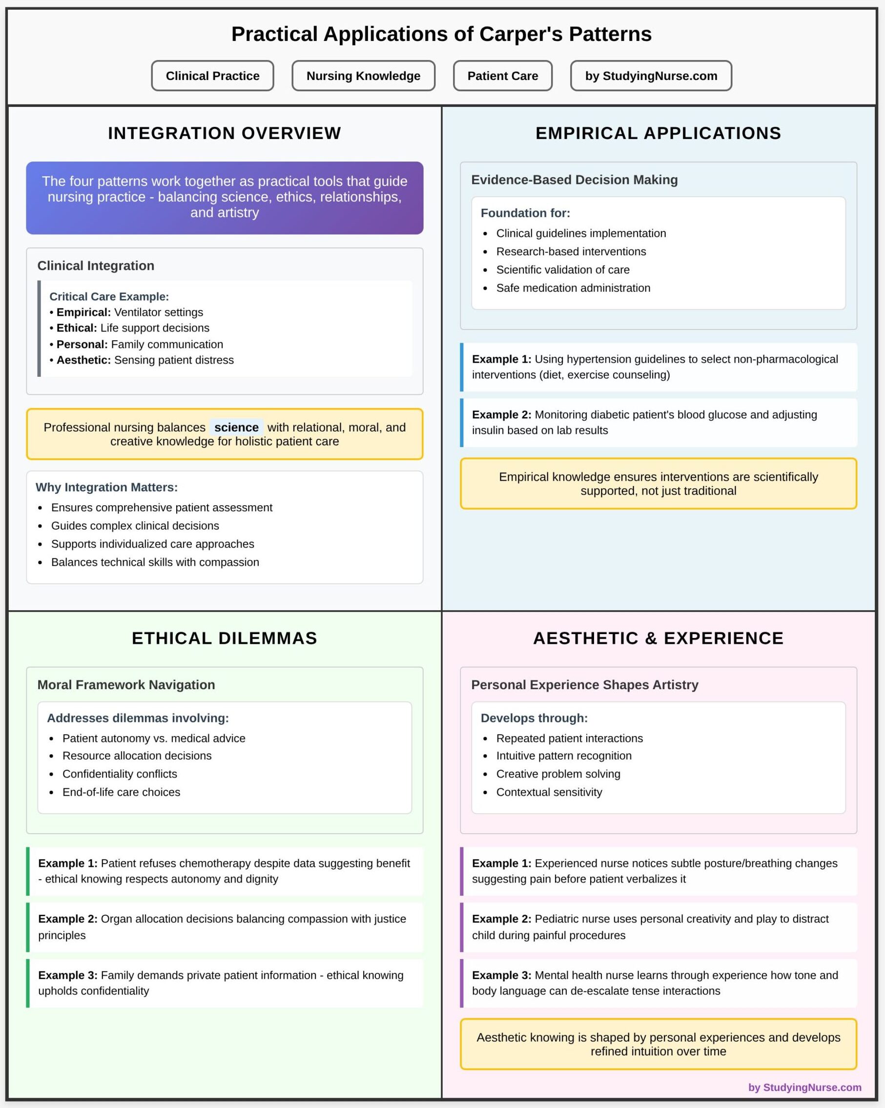 Carper Patterns of Knowing in Nursing