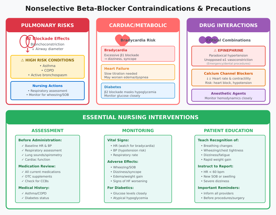 Nonselective Beta Blockers