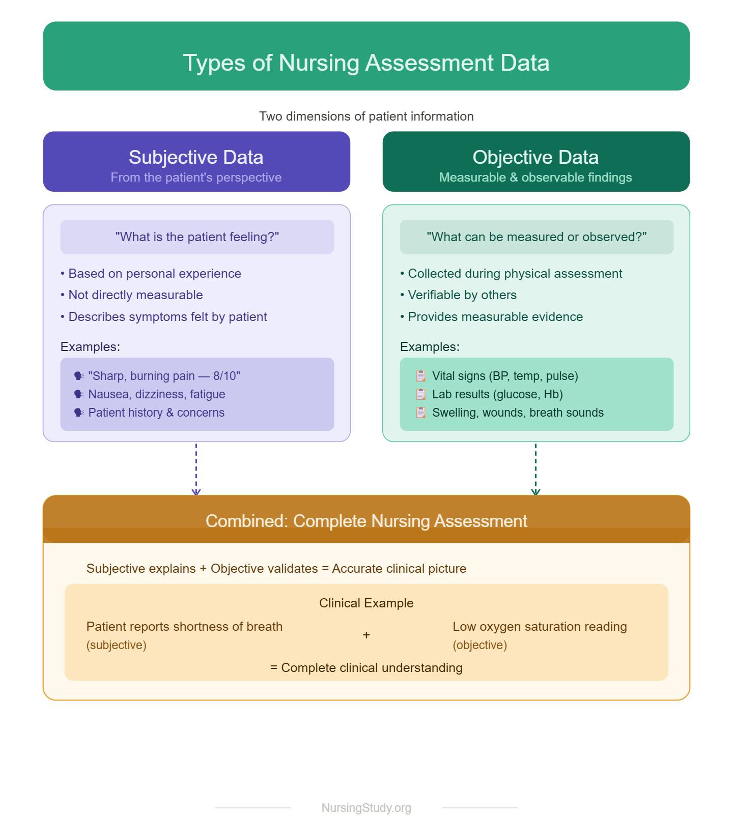 Subjective vs Objective Data in Nursing