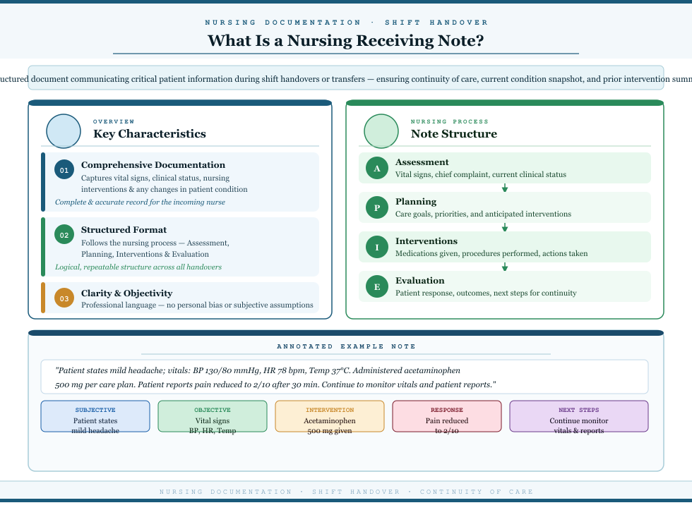How to Write a Nursing Receiving Note
